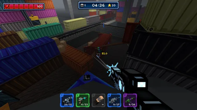 A firefight between shipping containers on Cargo
